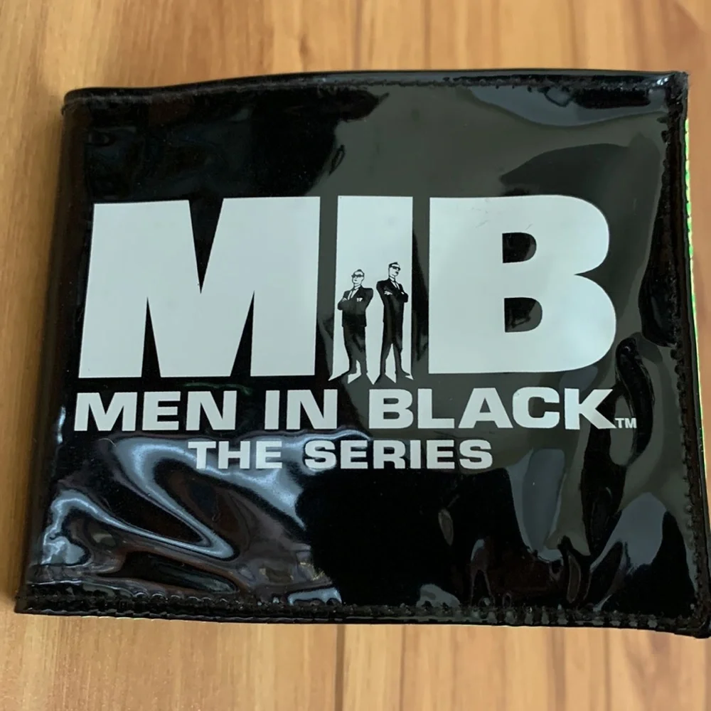 MIB Bi-Fold Wallet Men in Black Green Vintage 90 bifold Vinyl Columbia Pictures